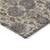 9' X 12' Ivory Taupe And Beige Floral Washable Indoor Outdoor Area Rug