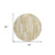 8' Gold Beige And Ivory Round Abstract Washable Indoor Outdoor Area Rug - Gold, Beige, Ivory
