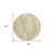 8' Gold Beige And Ivory Round Abstract Washable Indoor Outdoor Area Rug