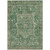 9' X 12' Emerald Medallion Washable Indoor Outdoor Area Rug