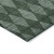9' X 12' Olive Green And Charcoal Geometric Washable Indoor Outdoor Area Rug