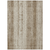 9' X 12' Brown And Ivory Striped Washable Indoor Outdoor Area Rug
