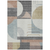 10' X 14' Rust Gray And Ivory Geometric Washable Indoor Outdoor Area Rug