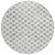 8' Gray And Ivory Round Geometric Washable Indoor Outdoor Area Rug - Gray, Ivory