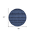 8' Navy Blue And Black Round Southwestern Washable Indoor Outdoor Area Rug