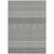 8' X 10' White And Black Chevron Washable Indoor Outdoor Area Rug