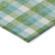 8' X 10' Lime Green Aqua And Beige Plaid Washable Indoor Outdoor Area Rug