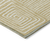 9' X 12' Wheat And Ivory Geometric Washable Indoor Outdoor Area Rug