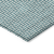 8' X 10' Teal Blue And Silver Geometric Washable Indoor Outdoor Area Rug