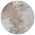 8' Brown Ivory And Gray Round Abstract Washable Indoor Outdoor Area Rug