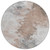 8' Brown Ivory And Gray Round Abstract Washable Indoor Outdoor Area Rug