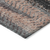 9' X 12' Blue Charcoal And Copper Botanical Leaves Washable Indoor Outdoor Area Rug