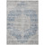 10' X 14' Blue And Ivory Oriental Washable Indoor Outdoor Area Rug