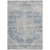 10' X 14' Blue And Ivory Oriental Washable Indoor Outdoor Area Rug
