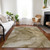 8' X 10' Brown Beige And Taupe Abstract Washable Indoor Outdoor Area Rug - Brown, Beige, Taupe