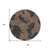 8' Chocolate And Charcoal Round Abstract Washable Indoor Outdoor Area Rug
