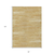 8' X 10' Gold Gray And Ivory Striped Washable Indoor Outdoor Area Rug