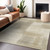 9' X 12' Taupe Geometric Washable Indoor Outdoor Area Rug