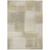 9' X 12' Taupe Geometric Washable Indoor Outdoor Area Rug