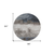 8' Gray Black And Brown Round Abstract Washable Indoor Outdoor Area Rug