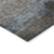 8' Gray Black And Brown Round Abstract Washable Indoor Outdoor Area Rug