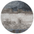 8' Gray Black And Brown Round Abstract Washable Indoor Outdoor Area Rug