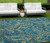 10' X 14' Navy Blue Paisley Washable Non Skid Indoor Outdoor Area Rug