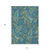 10' X 14' Navy Blue Paisley Washable Non Skid Indoor Outdoor Area Rug