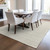 10' X 14' Beige And Ivory Geometric Washable Indoor Outdoor Area Rug Transitional Style - Beige, Ivory Color
