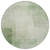 8' Artichoke Green Round Geometric Washable Indoor Outdoor Area Rug