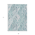 8' X 10' Aqua Mint Green And Silver Geometric Washable Indoor Outdoor Area Rug