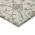 8' Ivory Brown And Gray Round Moroccan Washable Indoor Outdoor Area Rug