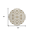8' Ivory Brown And Gray Round Moroccan Washable Indoor Outdoor Area Rug