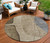 8' Brown Taupe And Beige Round Abstract Washable Indoor Outdoor Area Rug Transitional Style - Brown, Taupe, Beige Color