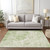 10' X 14' Sage And Ivory Abstract Washable Indoor Outdoor Area Rug - 880016659764