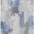 9' X 12' Denim Blue And Ivory Abstract Washable Indoor Outdoor Area Rug - Denim Blue, Ivory