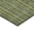 9' X 12' Olive Green And Lime Green Striped Washable Indoor Outdoor Area Rug