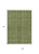 9' X 12' Olive Green And Lime Green Striped Washable Indoor Outdoor Area Rug
