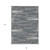 8' X 10' Gray And Ivory Striped Washable Indoor Outdoor Area Rug Transitional Style - Gray, Ivory Color