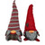 Red and Gray Holiday Plaid Girl Gnome - 808230072824