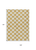 9' X 12' Gold And Ivory Polka Dot Washable Indoor Outdoor Area Rug