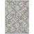 9' X 12' Gray And Brown Geometric Washable Indoor Outdoor Area Rug