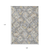 9' X 12' Gray And Brown Geometric Washable Indoor Outdoor Area Rug