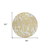8' Gold Gray And Ivory Round Animal Print Washable Indoor Outdoor Area Rug