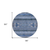 8' Navy Blue And Denim Blue Round Southwestern Washable Indoor Outdoor Area Rug