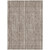 9' X 12' Brown And Ivory Striped Washable Indoor Outdoor Area Rug