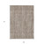 9' X 12' Brown And Ivory Striped Washable Indoor Outdoor Area Rug