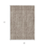 9' X 12' Brown And Ivory Striped Washable Indoor Outdoor Area Rug