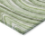 8' X 10' Artichoke Green And Ivory Abstract Washable Indoor Outdoor Area Rug