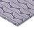 10' X 14' Purple And Ivory Ogee Washable Indoor Outdoor Area Rug
